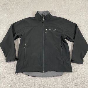 Wild Kiwi Jacket Men S Black Softshell Gorpcore Outdoor Full Zip